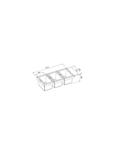 Модуль из трех контейнеров R1629 Manhattan Original