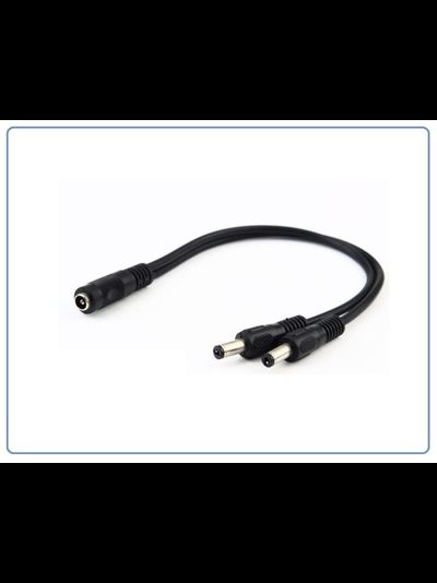 Разветвитель питания 12В 1-&gt;2 для устройств видеонаблюдения, чёрный