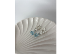 Серьги с топазом