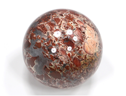 Шар Яшма красная, брекчиевая, ЮАР (49 мм, 178 г) №25828