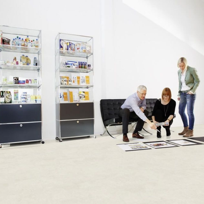 Биополы Wineo Purline 1500 fusion XL Pure One PL111C в интерьере офиса