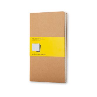 Записная книжка &quot;Cahier&quot; (в клетку, 3 шт.), Large, бежевая