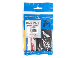 Набор термоусадочных трубок Колорит 20/10 (черн, бел, красн, син, желт, зел) в нарезке по 100мм