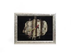 Часы настенные с натуральной яшмой