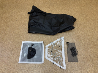 Палатка зимняя куб (2,4х2,4м) утепленная, 4-местная, 3-слойная (оранжевая)