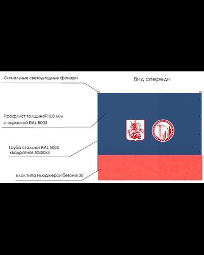 Тип 2.1 Защитное ограждение на проезжей части