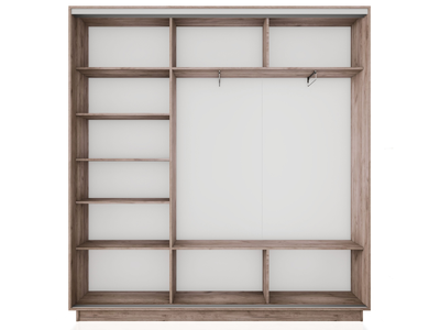 Шкаф-купе Трио-Фото (Абстракция серая) 1800*450*2200