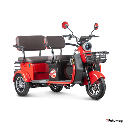 Электротрицикл Rutrike Gelbert Kappa 48V/60V 650Вт красный