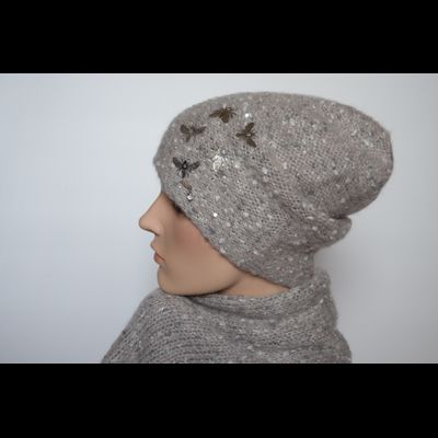 vizio-italiya-6958-cl-shapka-i-sharf-sero-rozoviy-komplekt