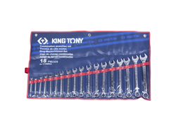 Набор комбинированных ключей, 6-24 мм, 18 предметов KING TONY 1218MR01