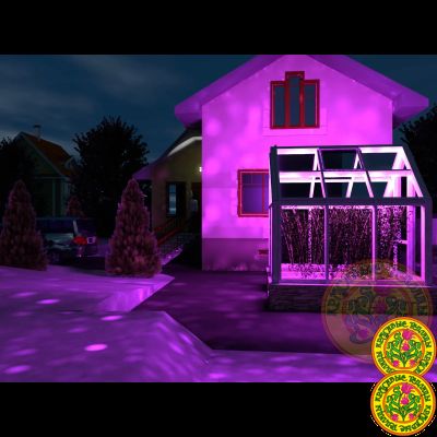 Зимняя Теплица Герда в классическом английском стиле с двускатной крышей размером 2.5х3 метра