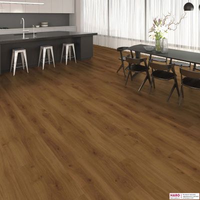 Ламинат Haro Tritty 200 Aqua Дуб Эмилия Янтарный 540241 33 класс толщина 8 мм с фаской 1.98 м2