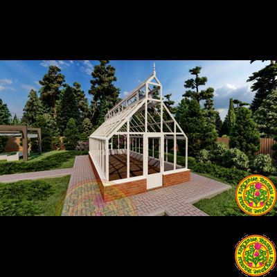 Базовая комплектация теплицы ЙОРКШИР L размером 3500 х 8000 мм