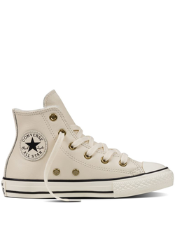 Зимние кеды Converse белые с мехом