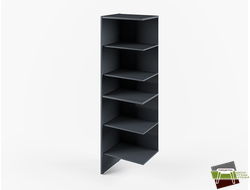 Дополнительная секция стеллажа I-642 578*440*1940 (Ш*Г*В) Антрацит