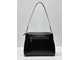 (АРТИКУЛ: 10027/42) СУМКА ЖЕНСКАЯ, НЕБОЛЬШАЯ, НАТУРАЛЬНАЯ ГЛАДКАЯ КОЖА, ЧЕРНАЯ, С ДВУМЯ ПЛЕЧЕВЫМИ РЕМНЯМИ