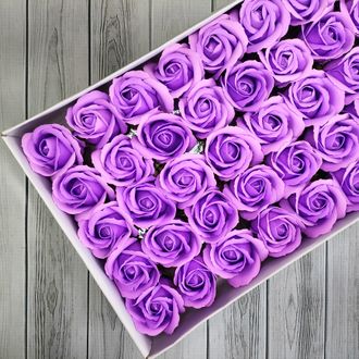 Розы из мыла 50 шт Светло-фиолетовый М001/30