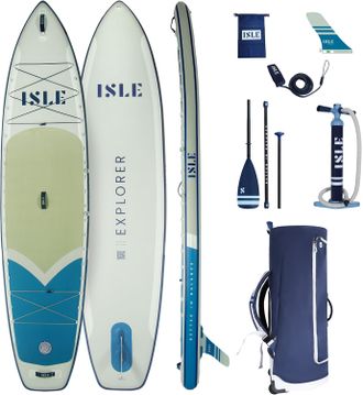 Продажа сапбордов ISLE Explorer-3 11.6 (Sea Ice/Seafoam/Deep Sea) в Иркутске