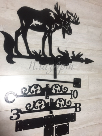 флюгер на крышу лось