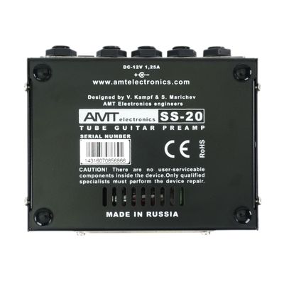 AMT SS-20 - трёхканальный ламповый гитарный предусилитель [БП в комплекте!]