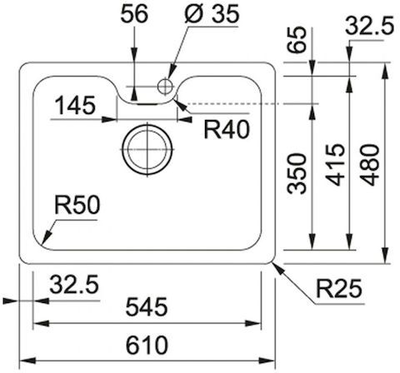 Мойка Franke Bell BCX 110-55 TL