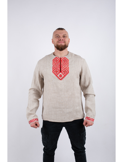 Рубаха "Сердечная" с вышивкой