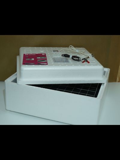 Механический инкубатор ИБ2НБ на 63/90 яйца с терморегуляторами 220 В и 12 В (без электропривода) / вариант 2