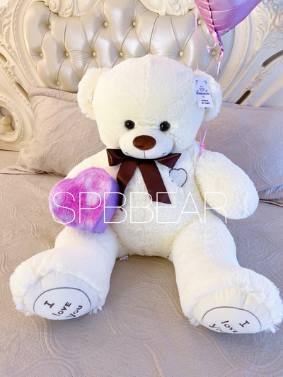 Подарочный набор №2 - Плюшевый мишка 120 см, Шары сердца 2, Киндер бокс средний