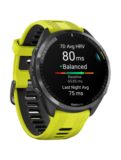 Умные часы Garmin Forerunner 965 Amp Yellow / Black DLC Titanium