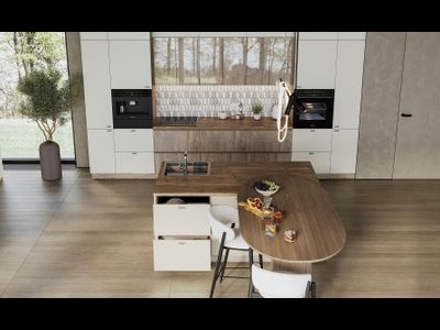 Модульная кухня Этна Алебастр