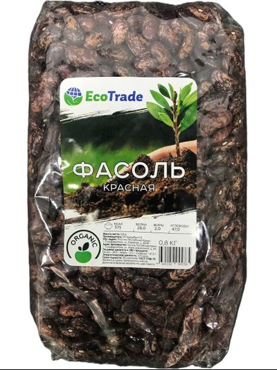 Фасоль красная EcoTrade 0,8 кг/ 1 упаковка