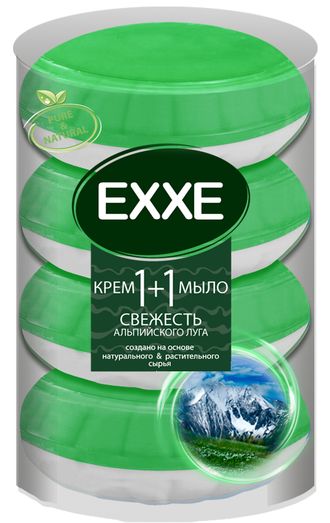 EXXE Крем-мыло Свежесть альп луга4х110г