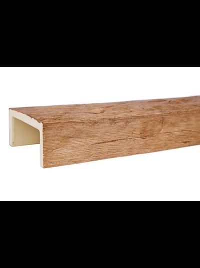 Декоративная балка из полиуретана. Полиуретановая фальшбалка Country Decor угловая пепел