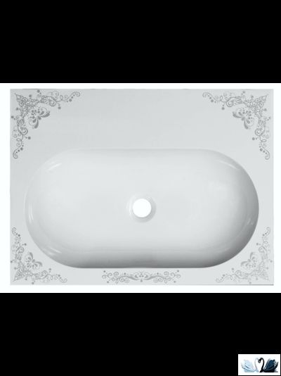 Раковина Эстет Nika 61 х 45 см из искусственного камня накладная