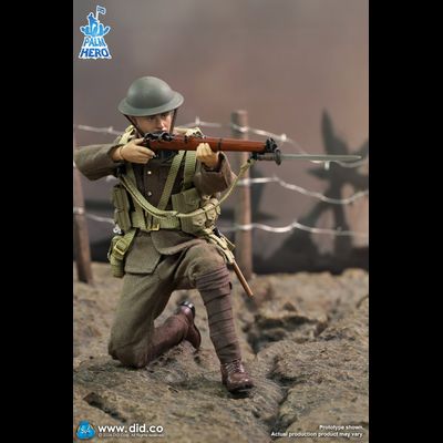 Британский солдат Первой Мировой войны - Коллекционная фигурка 1/12 SCALE WWI British Infantry – Albert Brown (XB80028) - DID