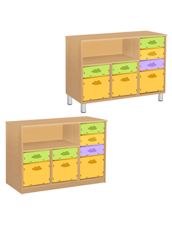 ТУМБА КОМБИНИРОВАННАЯ СИСТЕМА ХРАНЕНИЯ К/130 ПВХ