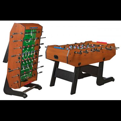 Игровой стол — футбол складной «Maccabi» (140×75×89, орех)
