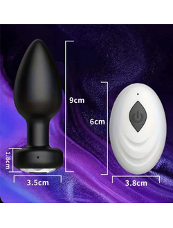 01 Анальная пробка с вибрацией и пультом VV