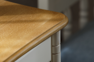 Стол письменный Айно №4 из массива сосны с ящиками и дверкой 113 Х 62,5 Х 75 СМ