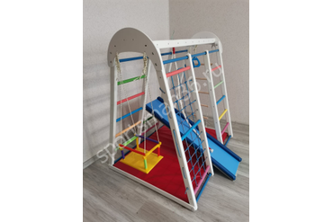 ДСК раннего развития PLASTEP СУПЕР ЧЕМПИОН 150 белый с цветными перекладинами