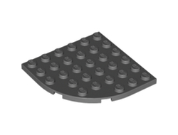 Plate, Round Corner 6 x 6, Dark Bluish Gray (6003 / 4182993 / 4500517)