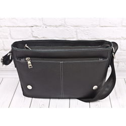 Кожаная мужская сумка Caltrano black (арт. 5067-01)