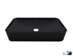 Раковина Creavit Ultra Black Mat UL060.H0000, на столешницу черного цвета матовая в магазине Marysя