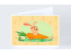 Обложка на студенческий билет год Кролика №6