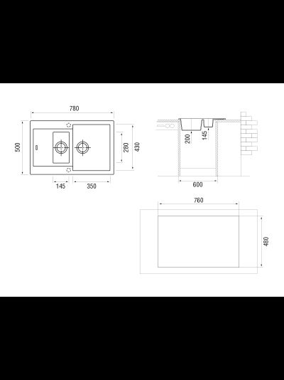 Мойка LONGRAN Amanda AMG780.500 15