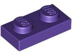 Plate 1 x 2, Dark Purple (3023 / 4224858 / 4589622 / 4655695)