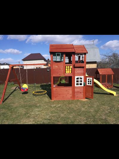 Детская площадка IgraGrad Клубный домик 2 с рукоходом Luxe