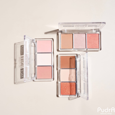 Alvin D'or Палетка 3 в 1 FC-12 контуринг хайлайтер румяна HD hollywod 01 light