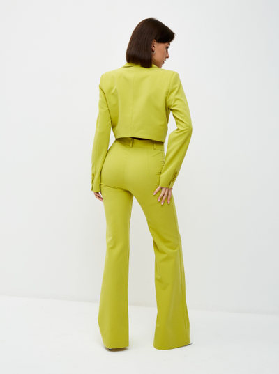 Укороченный жакет. Салатовый