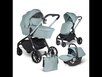 Детская коляска 3 в 1 Farfello Baby Shell Мятный